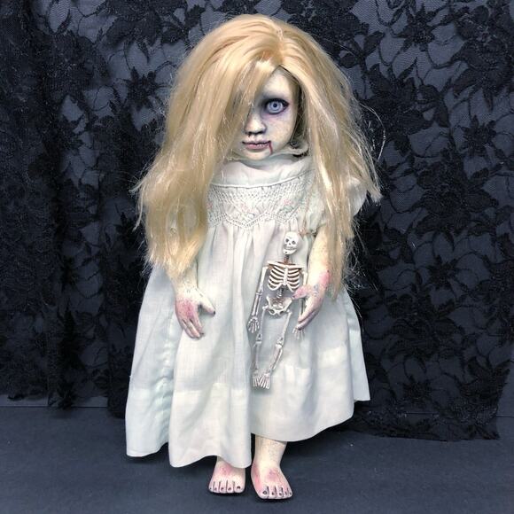 OOAK Creepy Odd 18” Haunted Ghost Zombie Undead Scary Halloween Horror Art Doll - Picture 2 of 15